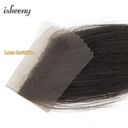 isheeny Lace Human Hair Sided Bangs 25cm Natural Straight Hair Bangs Hair Pieces 6 Colors Available Black Brown Blonde Hair