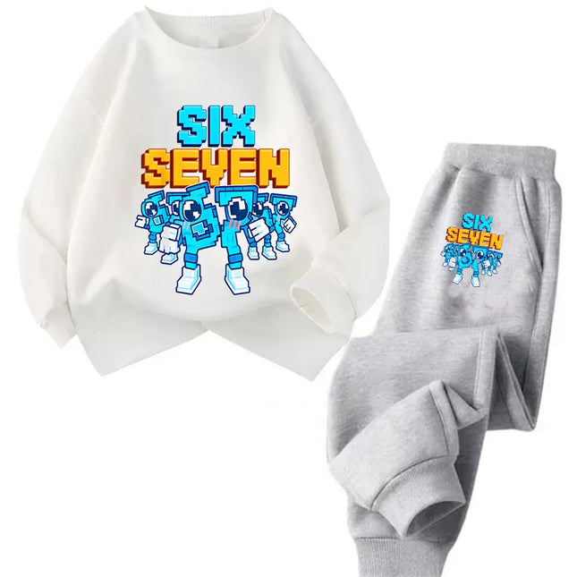 Kids Hoodies Clothes Italian Brainrot Steal A BrainRot Trucksuit Girls Boys Children's 67 Six Seven Crew Neck Sweatshirts Sets