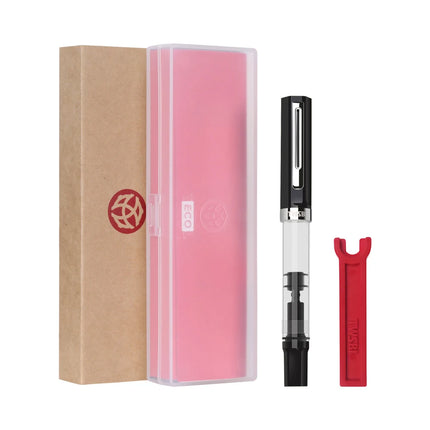 Original TWSBI ECO Piston Pen Transparent Resin Fountain Pen Holder Large Capacity Ink Storage Student Writing Business Gift