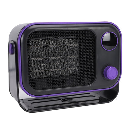 1200W PTC Ceramic Desktop Heater Quiet Quick Heating 2 Speed Settings Overheat Tip Over Safety Indoor