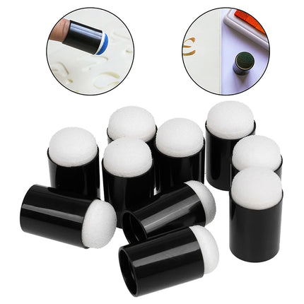 ●10Pcs Makeup Finger Sponge Daubers For Paint Ink Pad Stamping Chalk Reborn Art Tools