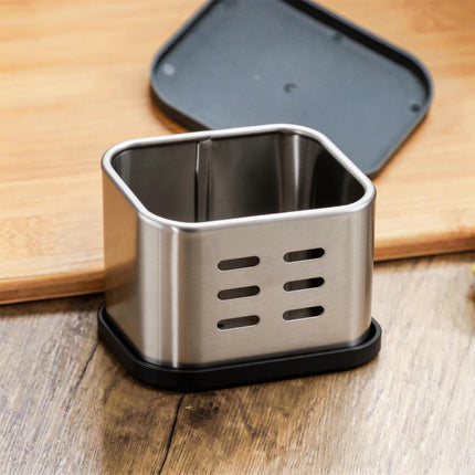Kitchen Sponge Drain Holder - Countertop Storage Organizer, No-Drill Sponge Rack for Home Kitchen