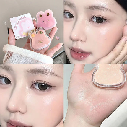 Water Gloss Cheek Cream Monochrome Blush Paste Mud Purple Orange Tint Waterproof Lip Cheek Contour Rouge Brightening Makeup Blus