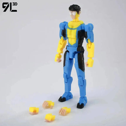 9L3D Lucky13 Dummy13 Reanimator Invinc Action Figure Toy 3D Printed Movable Doll Multi-Jointed Hero Collectible Desktop Ornament