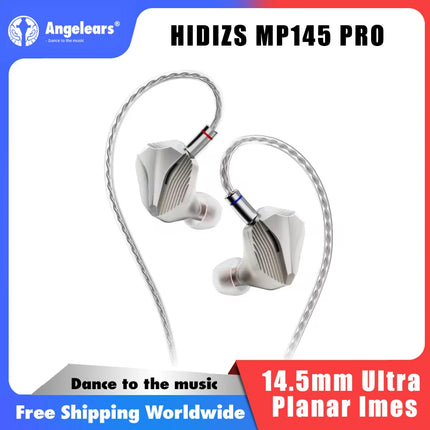HIDIZS MP145 PRO HiFi Monitors 14.5mm Ultra-Precision Nano-Grade Planar Magnetic Driver In-Ear Earphone Hi-Res Audio