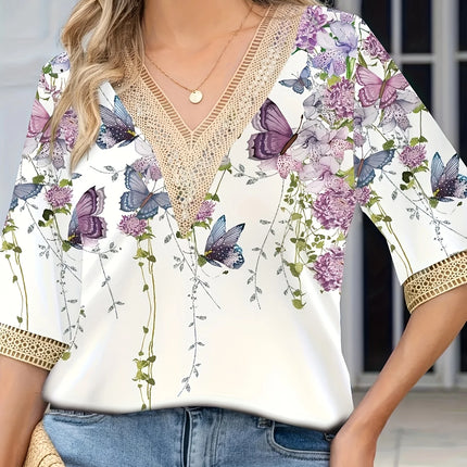 Plus Size Temperament Loose Woman Shirt Fashion Casual Blouse Elegant Long Sleeve Woman Shirt Holiday Weekend Top