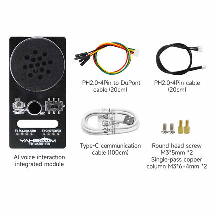 Yahboom AI Voice Interaction Module High-precision Recognition Broadcasts Intelligent Programmable Sound Sensor for Robot Toys