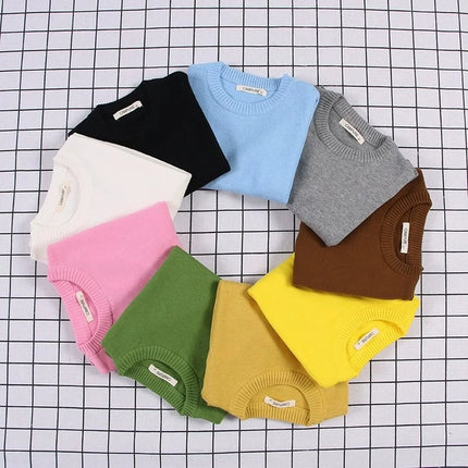 Kids Loose Fit Casual Knit Sweater Cozy Oversized Pullover Top Soft Long Sleeve Cotton Blend Stylish Toddler Fall Outfit