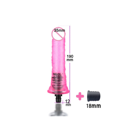 Vibrators False penis for FemaleMassage Gun Head Crystal Adult Massage gun accesorie silicone heads for Fascia gun percussion