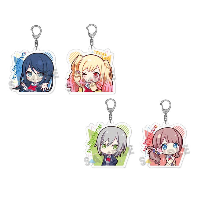 New Design PJSK Project Sekai Colorful Stage SD Cute Kawaii Acrylic Keychain Keyring Strap Figure Hanging Accessories