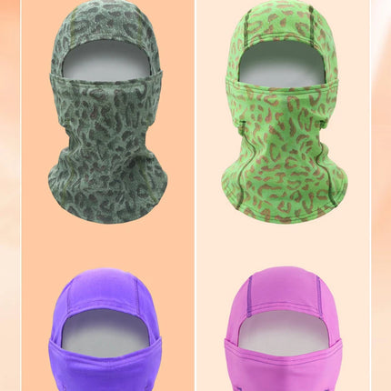 Heat Reactive Balaclava Unisex Temperature Sensitive Color Change Ski Mask Full Head Wrap Motorcycle For Hiking Cycling