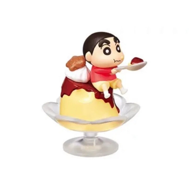 Crayon Shin Chan Figure Shiro Afternoon Bochan Tea Dim Sum Model Desktop Ornament Blind Box Toy