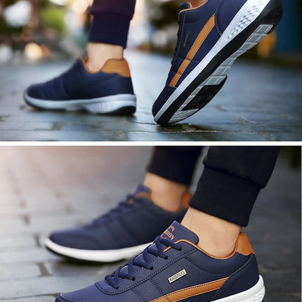 Pu Leather Men Shoes Sneakers Trend Casual Breathable Leisure Male Sneakers Non-Slip Footwear Vulcanized Shoes Tenis Masculino