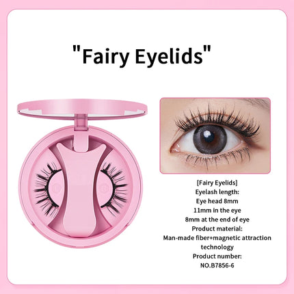 BQI light magnetic suction false eyelashes, light upper eyes, daily mirror, create perfect eye makeup, one clip wear, recycling