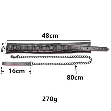 High Quality Adult SM Products BDSM Sex Collar Wrist Ankle Cuffs Adult Games Handcuffs Bondage Restraints Set Sex Toys