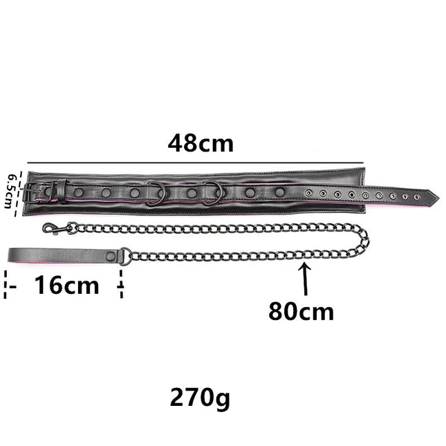 High Quality Adult SM Products BDSM Sex Collar Wrist Ankle Cuffs Adult Games Handcuffs Bondage Restraints Set Sex Toys