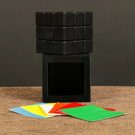 Vanishing Cube Appears As a Visual Multi-effect Cube Castle Easy To Use Gimmicks Funny Magician magic Tricks Illusions