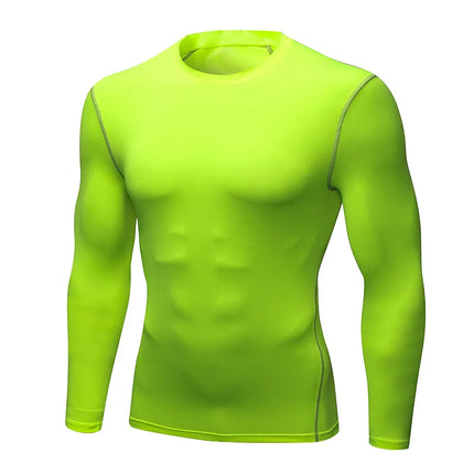Men Compression Running T-Shirt Training Jogging Shirts Gym Sportswear Fitness Tight Long Sleeve Sport T-shirt Quick Dry Clothe