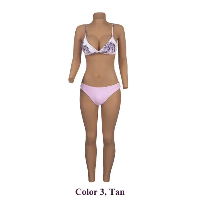 KUMIHO 1/4/6/8TH GEN One Piece Cosplay Silicone Bodysuit  Sissy Fake Vagina Breast Forms Fake Boob For Transgender Drag Queen