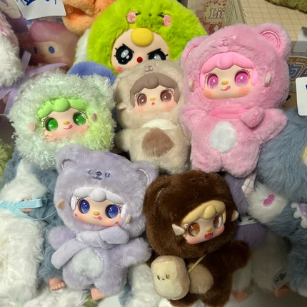Yooki V4 Takes A Bite Bear Series Plush Blind Box Creative Cute Doll Backpack Pendant Keychain Mysterious Box Surprise Fun Gifts