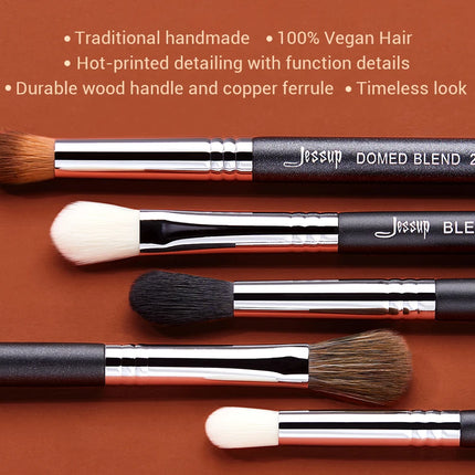 Jessup Eye Makeup Brushes Set,Professional Makeup Brush,Synthetic Eye Blending Brush Eyeshadow Brush Eyebrow Crease Shader T341