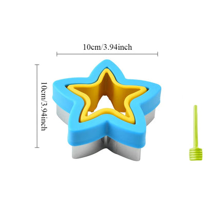 Sandwich Cutters for Kids Set with Sealer DIY Cookie Bread Mold Cutter Shapes Christmas Tree Sandwich Makers Lunch Bento Box
