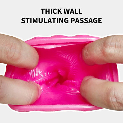 Portable Male Masturbation Cup for Men Safe Soft Fidget Toys Orgasm Male Masturbator Sex Toy Realistic Vagina Adult Goods