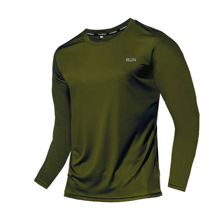 Ice Silk Long Sleeve T-Shirt Men - Quick Dry Sun Protection
