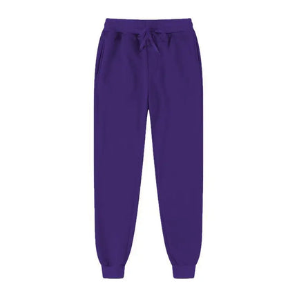 2026 Men's New Casual Sports Pants Fashion Solid Color Loose Pants Street Wear Autumn/Winter Slow Running Fitness Pants