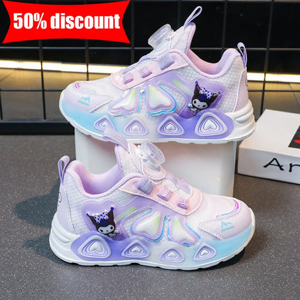 Childrens Sports Shoes Girls Cute Patterns Fashion Daily Casual Walking Shoes Lightweight Comfortable Soft Soled Jogging Shoes