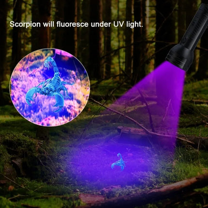 395nm UV Flashlight 9/12LED UV Gel Curing Light Ultraviolet Light Blacklight Detector for Pet Urine Scorpion Jewellry Inspection