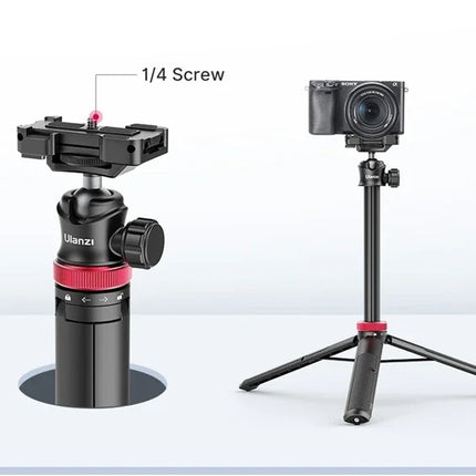 Ulanzi MT-44 1.46M Extend Selfie Stick Tripods Tripod With phone Clamp For Cameras Cellphone Samsung iPhone Huawei Xiaomi Stand