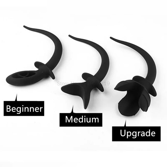 Silicone Dog Tail Anal Plug G Spot Prostate Massager Butt Open Plug Anal Dilator Couples Roleplay Cosplay Kit Erotic Accessories