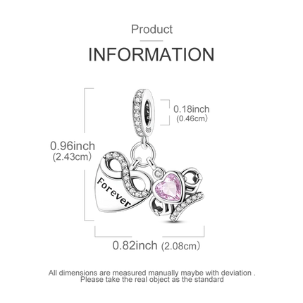 Crown Charms Skull Bead Original 925 Sterling Silver Inlaid Zirconium Pendants Fit Bracelet Necklace Jewelry Lover Gift