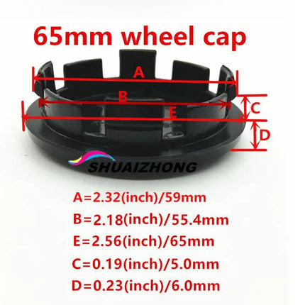 4pcs 3D new black for 56mm 60mm 65mm 68mm Car emblem Wheel hub Center Cap Badge covers sticker Decal styling Accessories