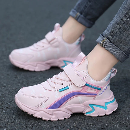 Kids Casual Boys Shoes Soft Sole Kids Shoes Non-slip Sneakers Shoes Outdoor Student's Children Pink Girls Sport Walking Footwear