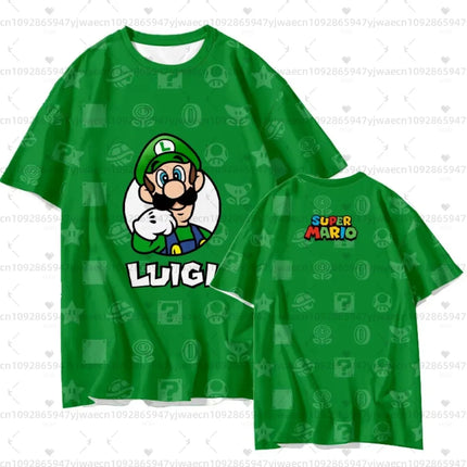 2026 Summer men women Sweet Princess Style Super Mario Peach T-Shirt Men Women Game Graphic Tee Breathable Quick Dry Casual Tops