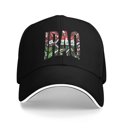 Women Men Iraq Flag Iraqi Outdoor Hat  Trucker Cap Casual Baseball Cap Snapback Hats