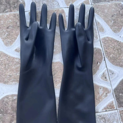 Chlorinated Unisex Latex Short Gloves Mittens Rubber Wrist Fetish Costumes