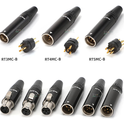 Tiny XLR Cable Connector Male Female 3 4 5 Pin Mini XLR Plug/ Male Socket RT5MP  Wireless Bodypack Headphone Microphone Jack