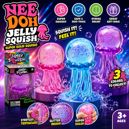 Needoh Jellyfish Beach Water Play Outdoor Squeeze Toy blind box Simulated Jellyfish Stress Balls Relief Fidget Toy gift 2026 New