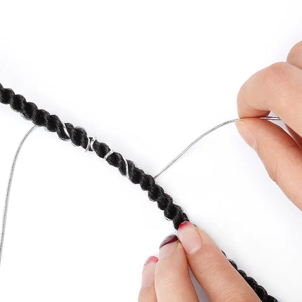 1M/5M Fashion Dreadlock Bead Braids Hair Accessories Braiding Hair Decor Shimmer Stretchable Braiding Hair Strings Long Styling