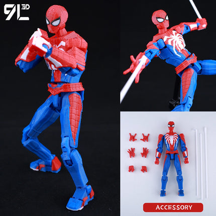 9L3D Articulated Actio Hero Model Collectible Figurine Super Hero Warrior Movie Creative Desktop Ornament Dummy13 Lucky T13 Gift
