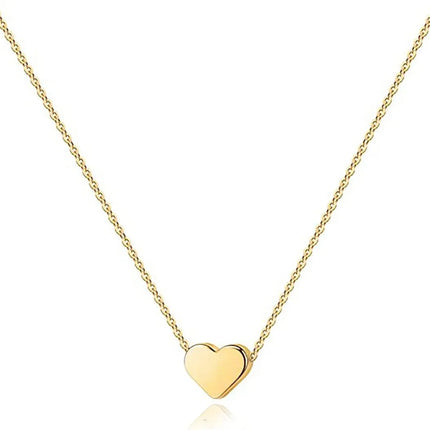 K Gold Plated Heart Necklace |Silver Plated Necklace Cute Dainty Love Pendant Necklaces for Women Gift for Girls Gift for Women