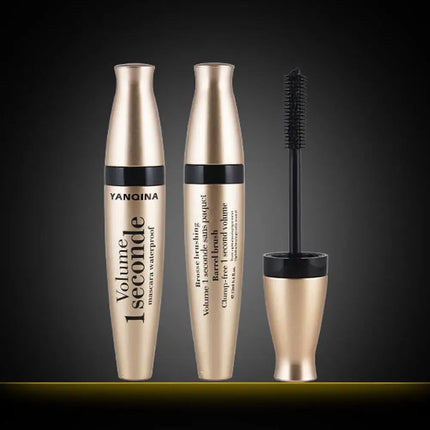 3D Waterproof Curling Mascara Liquid Fiber Black Eyelashes Brush Long Lasting Natural Eye Makeup Extension Fixed shape
