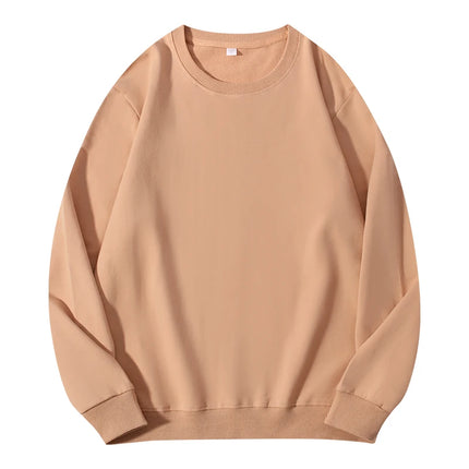 Autumn O-Neck Cotton Women's Sweatshirt Hoodies Basic Loose Casual Women Pullover Solid Sweatshirt Ladies Tops Factory Wholesale