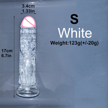 Cheap 5 Colors Small Transparent Dildo Suction Cup Jelly Dick Women Erotic Anal Sex Toys Soft Clitori Vaginal Masturbators Penis