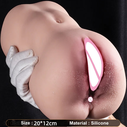 Artificial Vagina Pink Vaginal Dolls Pussy Anus Sucking Penis Deep Throat Male Masturbator Pocket Pussy for Men Adult supplies