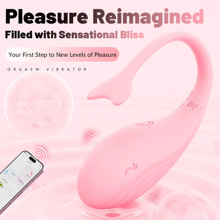 APP Controlled Vaginal Vibrators G Spot 9 Speed Anal Vibrating Egg Massager Wearable Stimulator Adult Sex Toys for Women Couples
