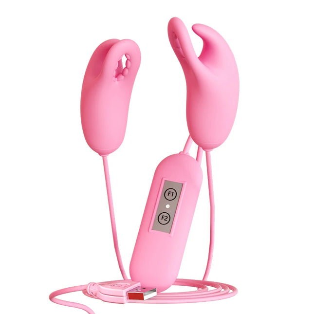 10 Frequency Nipple Clamps Clitoral Sex Toys for Women Couple Breast Massage Clip Nipple Vibrator Nipple Clitoral Stimulation